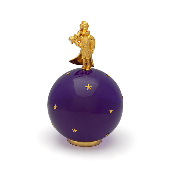 Petit Prince on Violet Planet with Stars