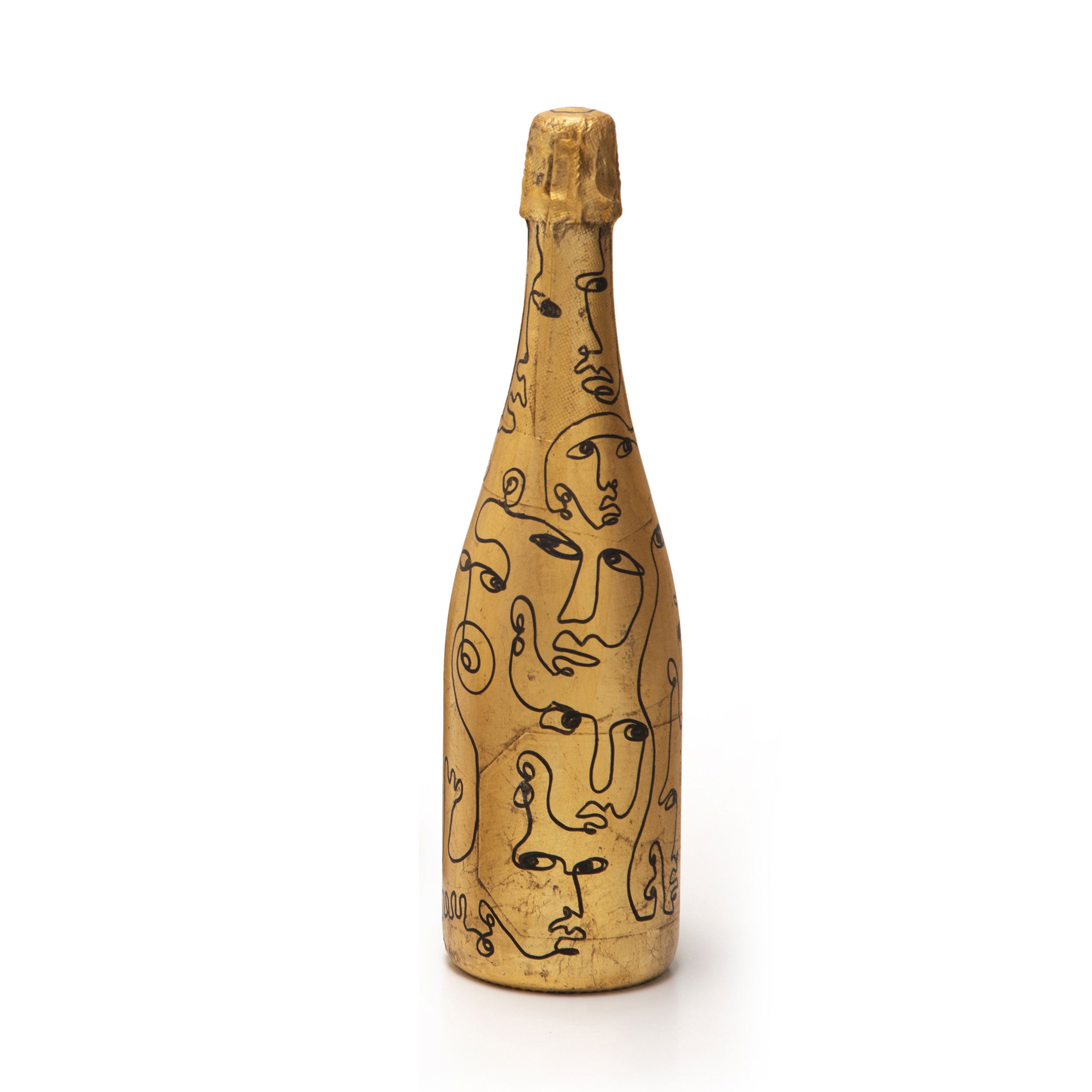 Harmony Gold-leaf Bottle with Painting